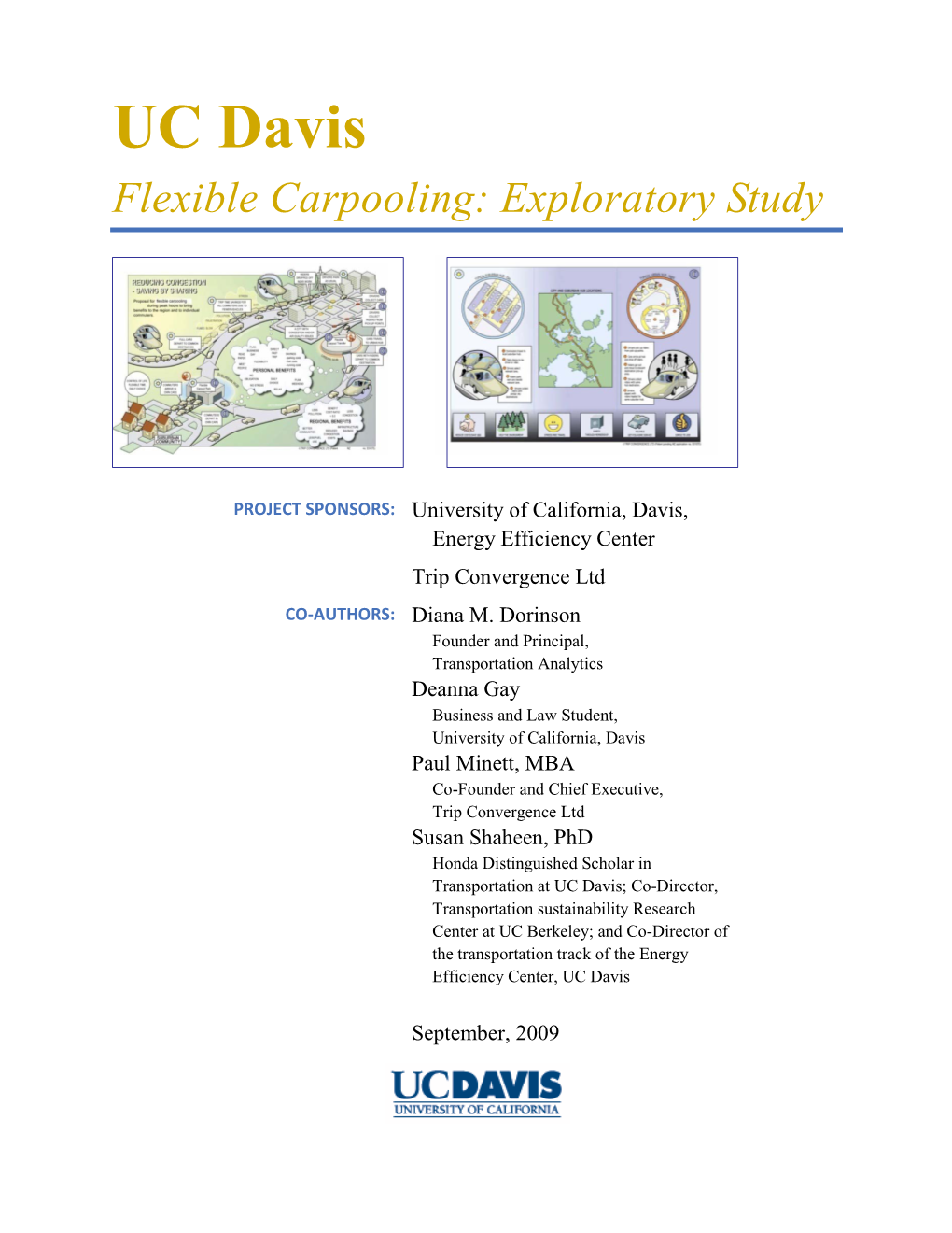 UC Davis Flexible Carpooling: Exploratory Study