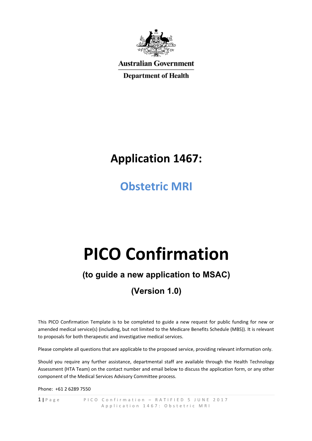 1467 PICO Confirmation Final Tracked Changes