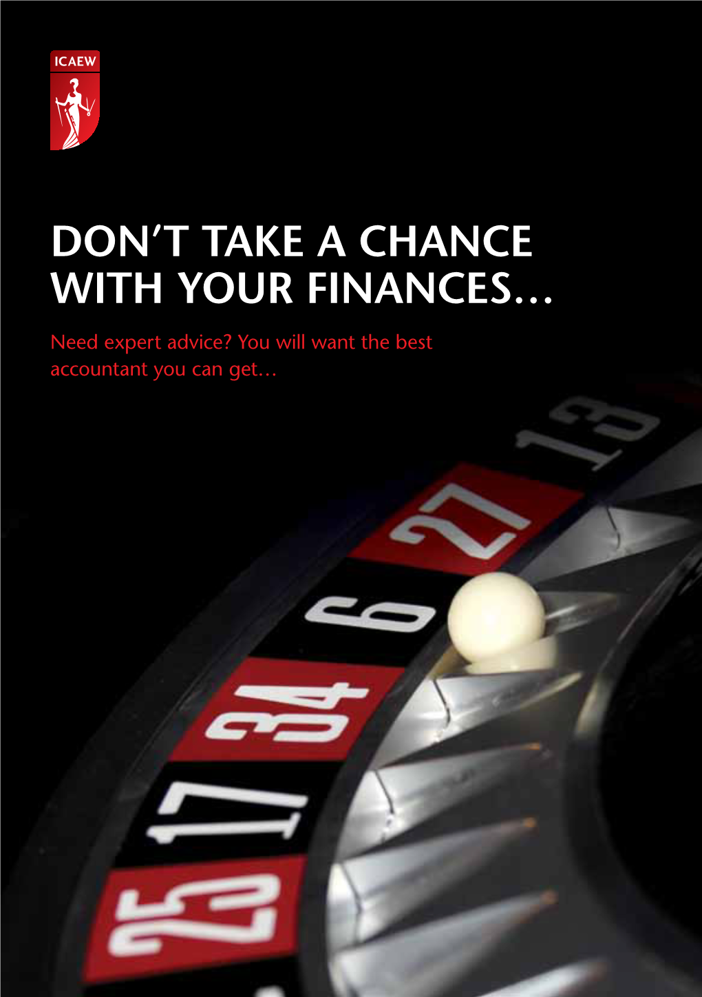 ICAEW Chartered Accountants Are Financial Experts with the Knowledge, Initiative and Judgement You Can Trust