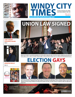 ELECTION GAYS Union LAW SIGNED