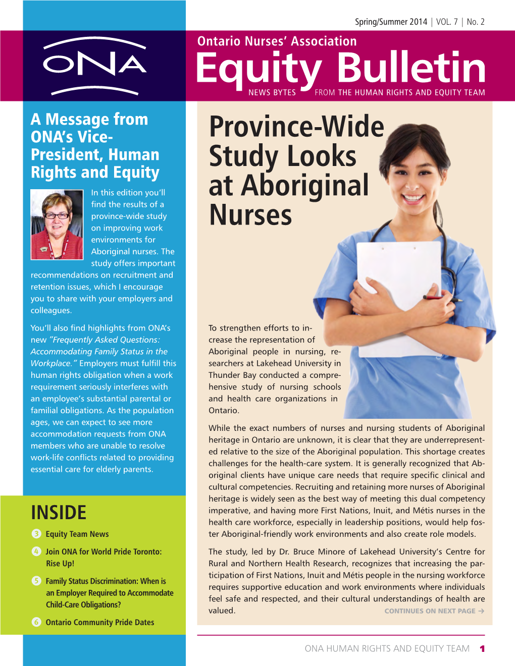 Province-Wide Study Looks at Aboriginal Nurses