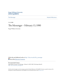 The Messenger -- February 13, 1990