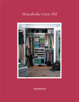 Wardrobe Care 101
