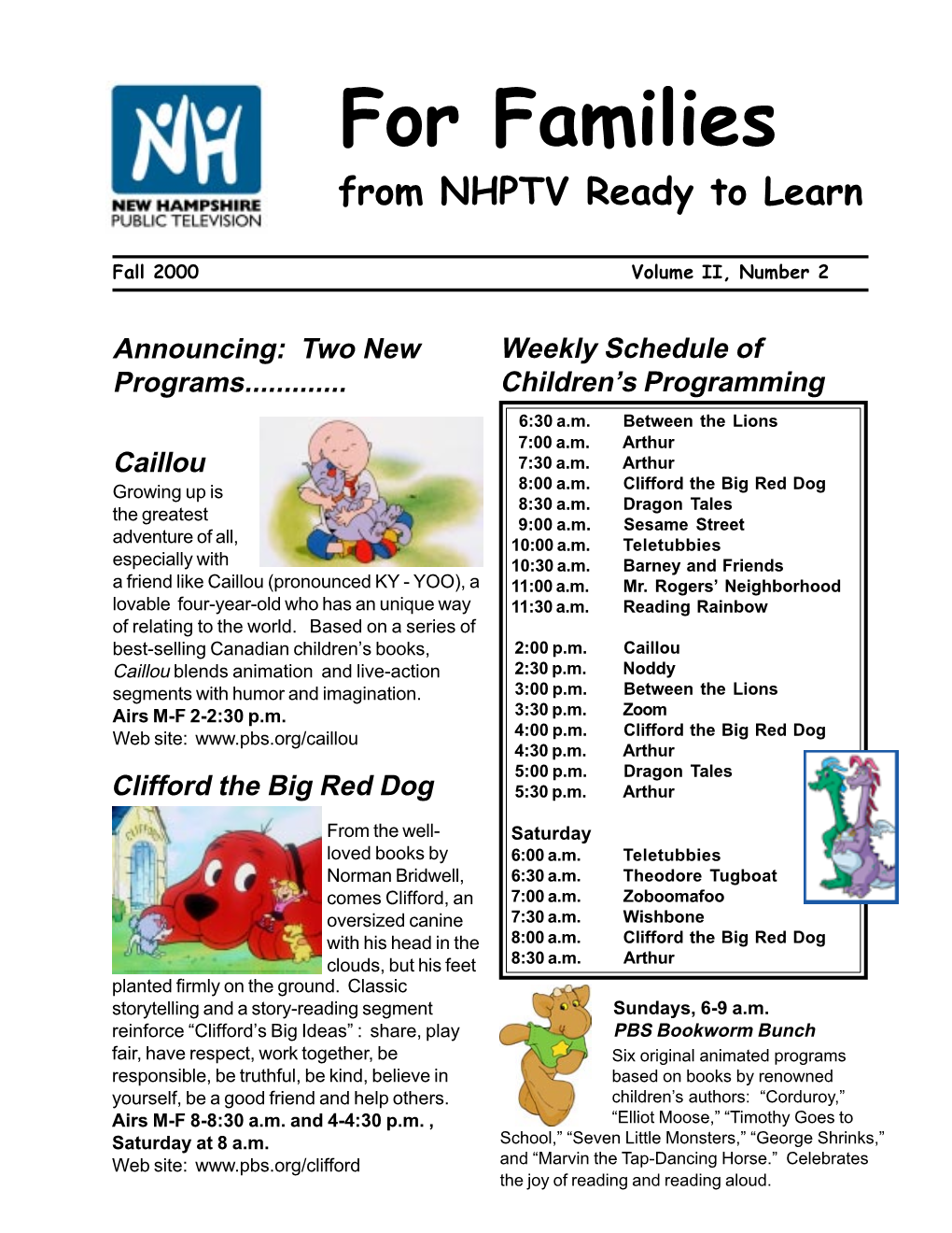 For Families from NHPTV Ready to Learn