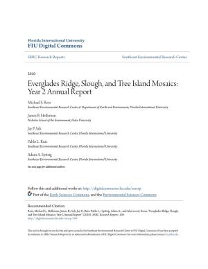 Everglades Ridge, Slough, and Tree Island Mosaics: Year 2 Annual Report Michael S