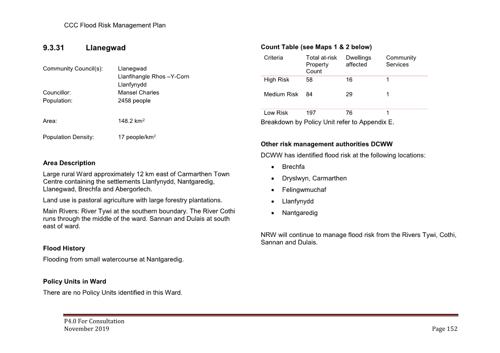 CCC Flood Risk Management Plan