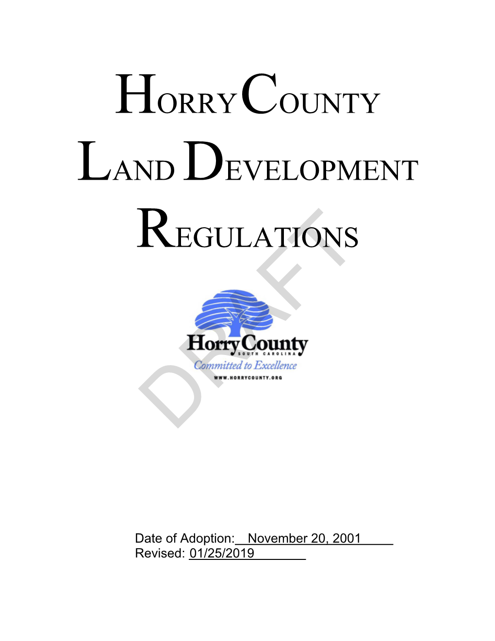 Horrycounty Land Development Regulations