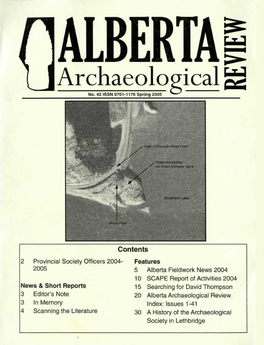 History of the Archaeological Society in Lethbridge