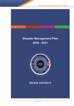 Erode District Disaster Management Plan - 2020