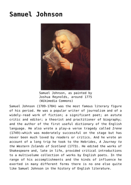 Samuel Johnson