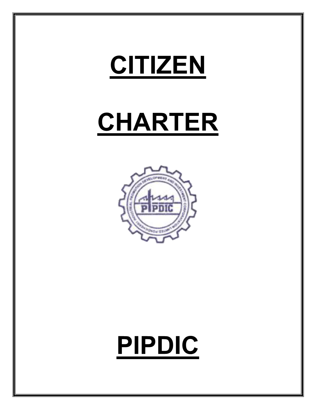 Citizen Charter Pipdic