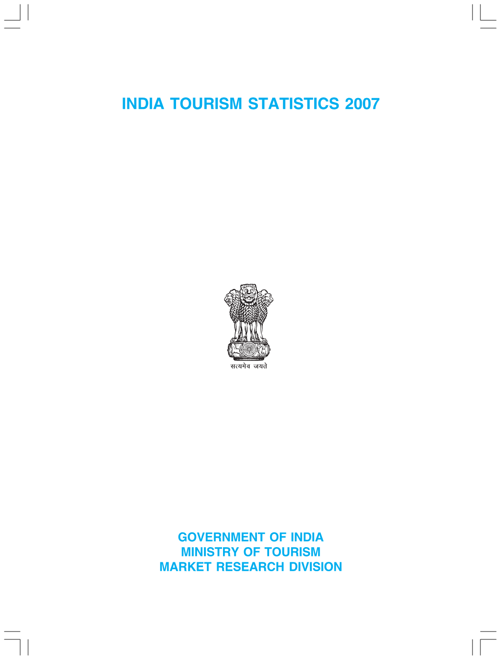 India Tourism Statistics 2007