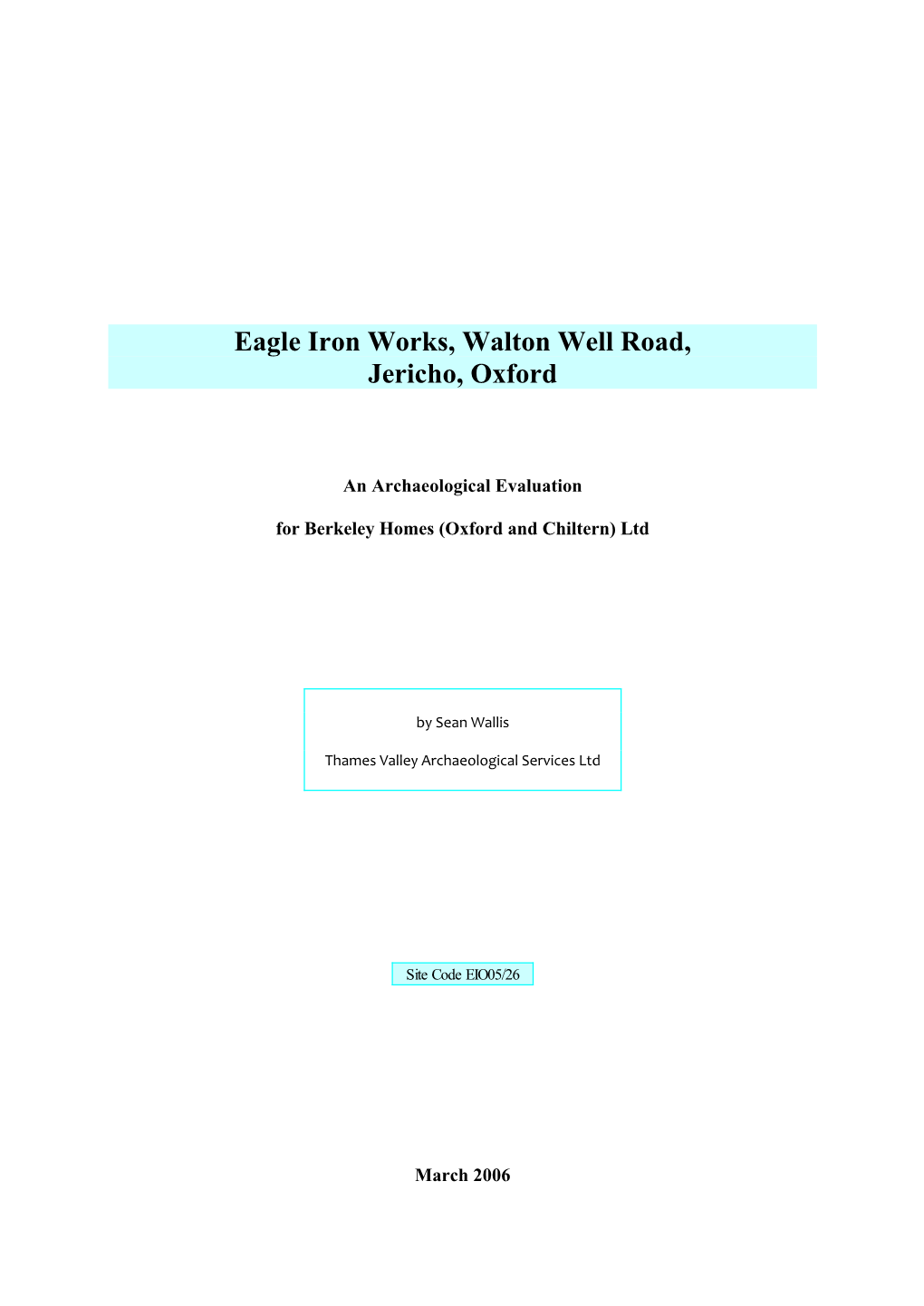 Eagle Iron Works, Walton Well Road, Jericho, Oxford