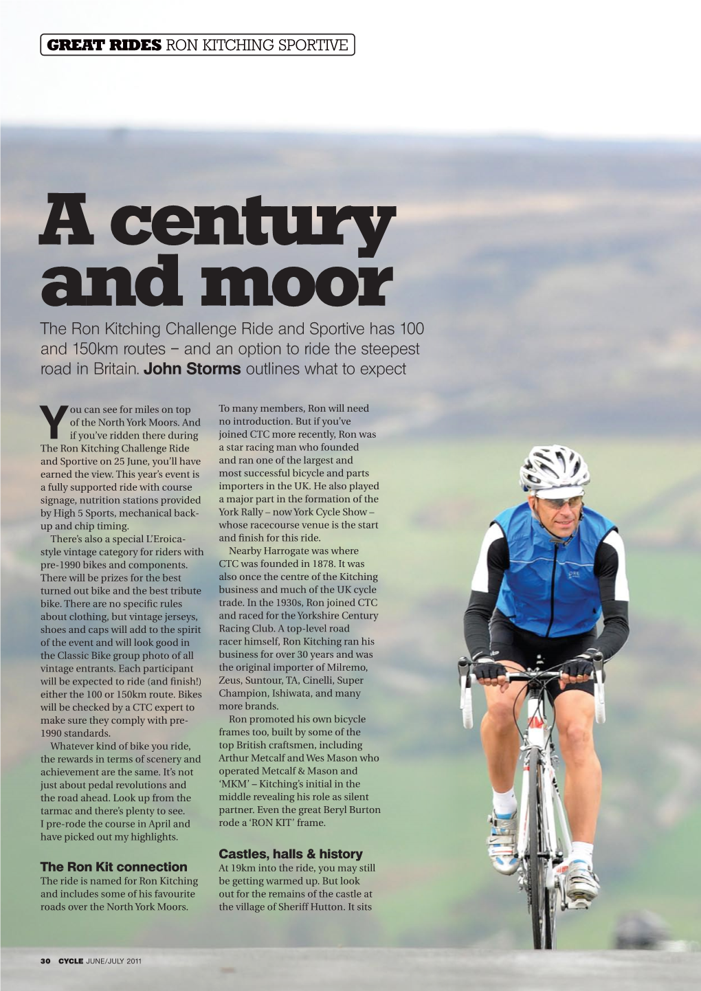 A Century and Moor the Ron Kitching Challenge Ride and Sportive Has 100 and 150Km Routes – and an Option to Ride the Steepest Road in Britain