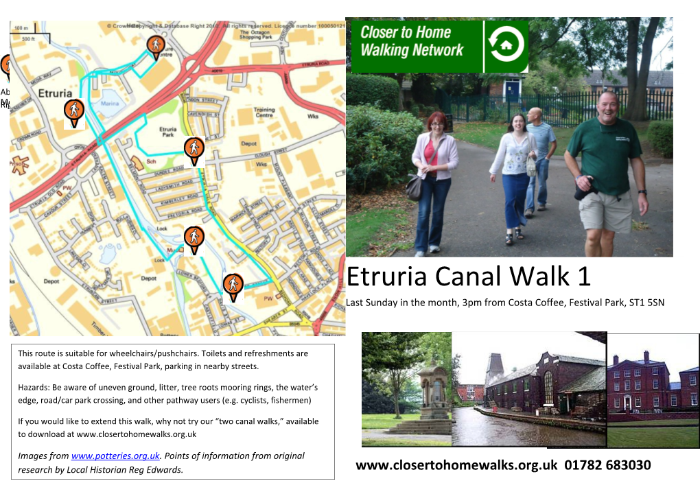 Etruria Canal: Points of Interest