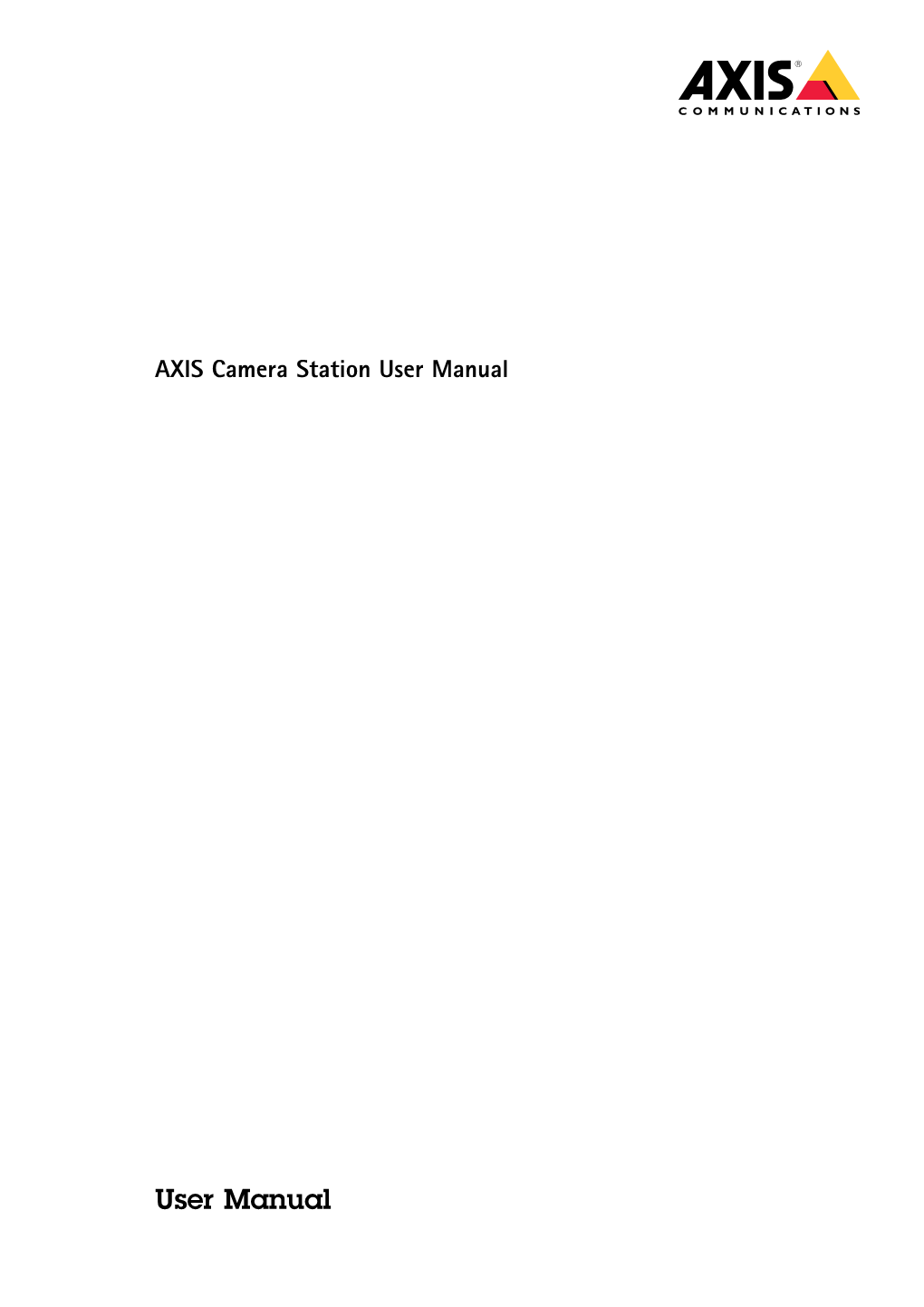 AXIS Camera Station User Manual