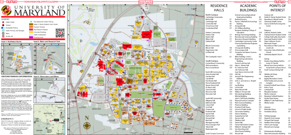 Residence Halls Academic Buildings Points of Interest