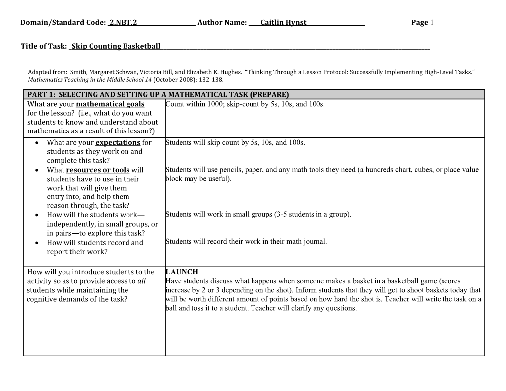 Thinking Through a Lesson Protocol (TTLP) Template s28