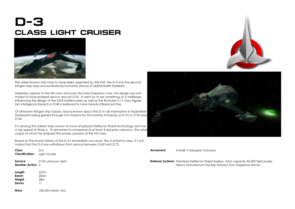Class Light Cruiser