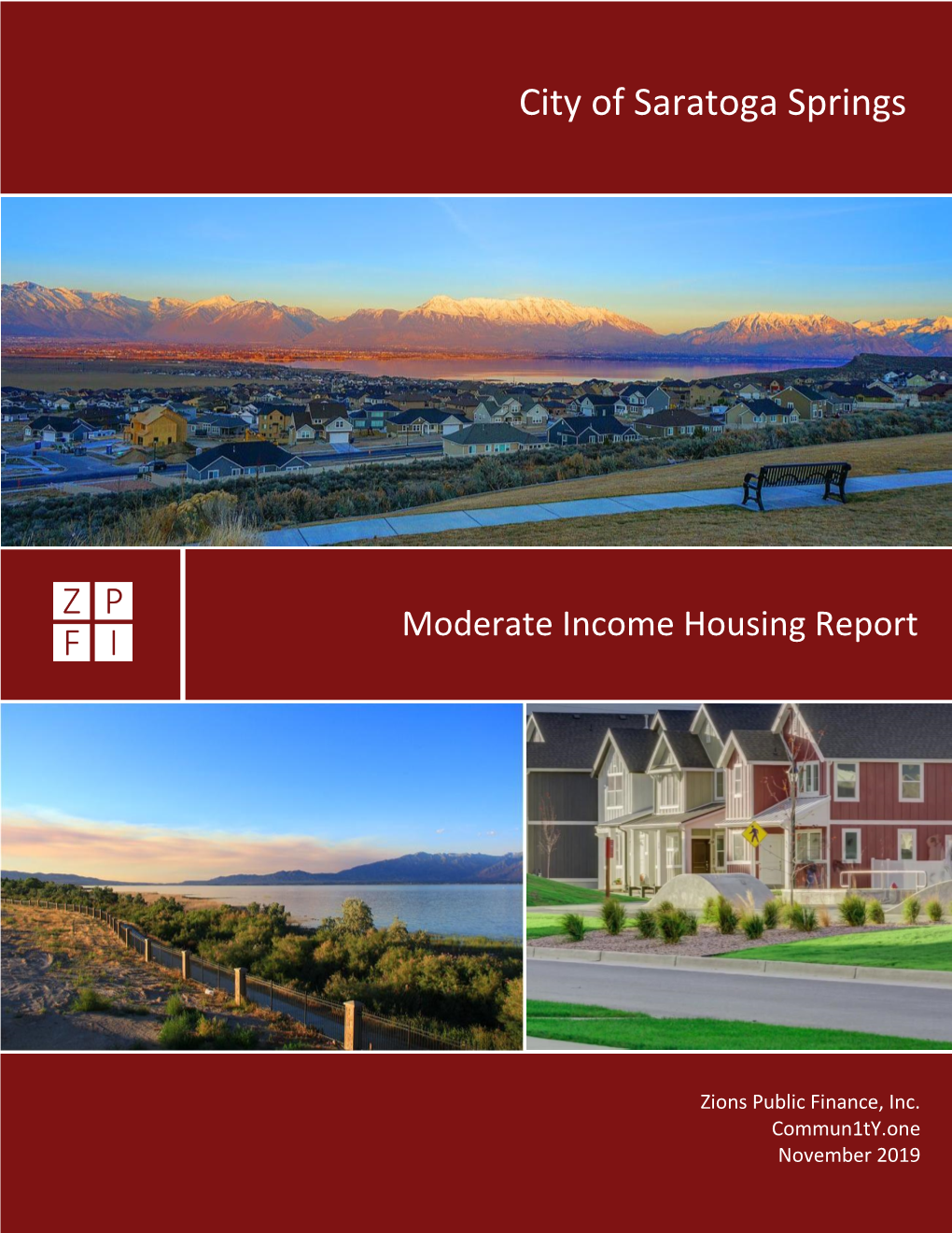 Moderate Income Housing Study-Saratoga Springs, Dec 2019
