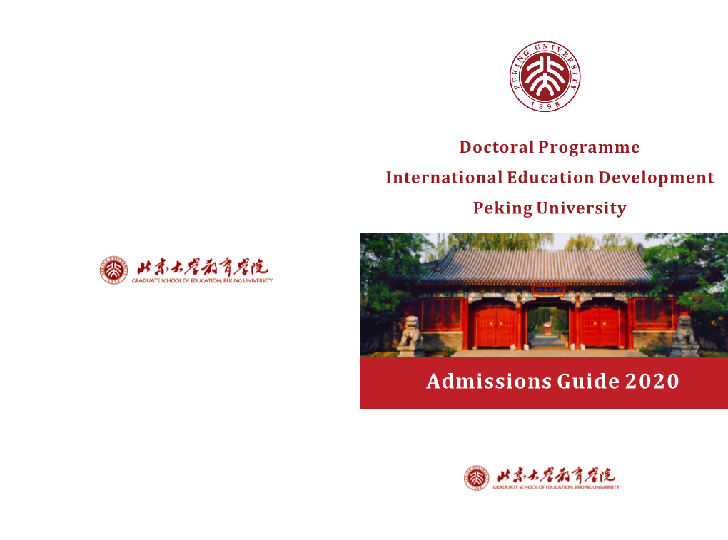 2020 Phd in International Education Development (IED)