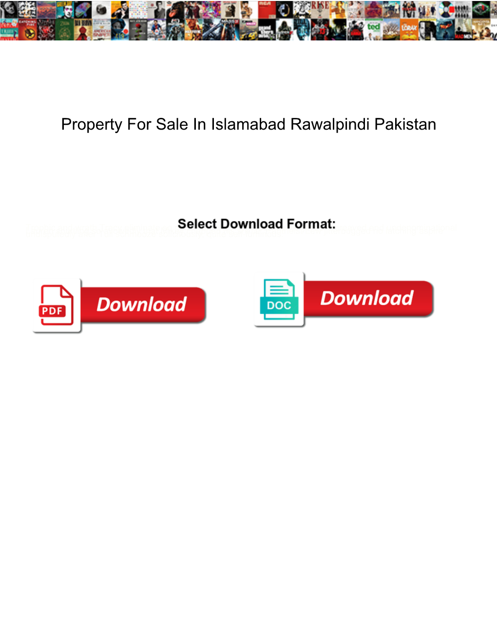 Property for Sale in Islamabad Rawalpindi Pakistan