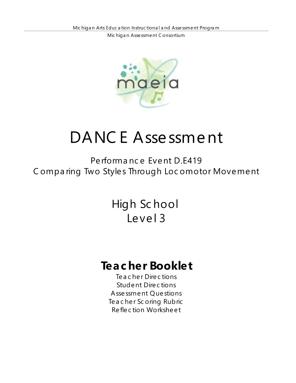 DANCE Assessment