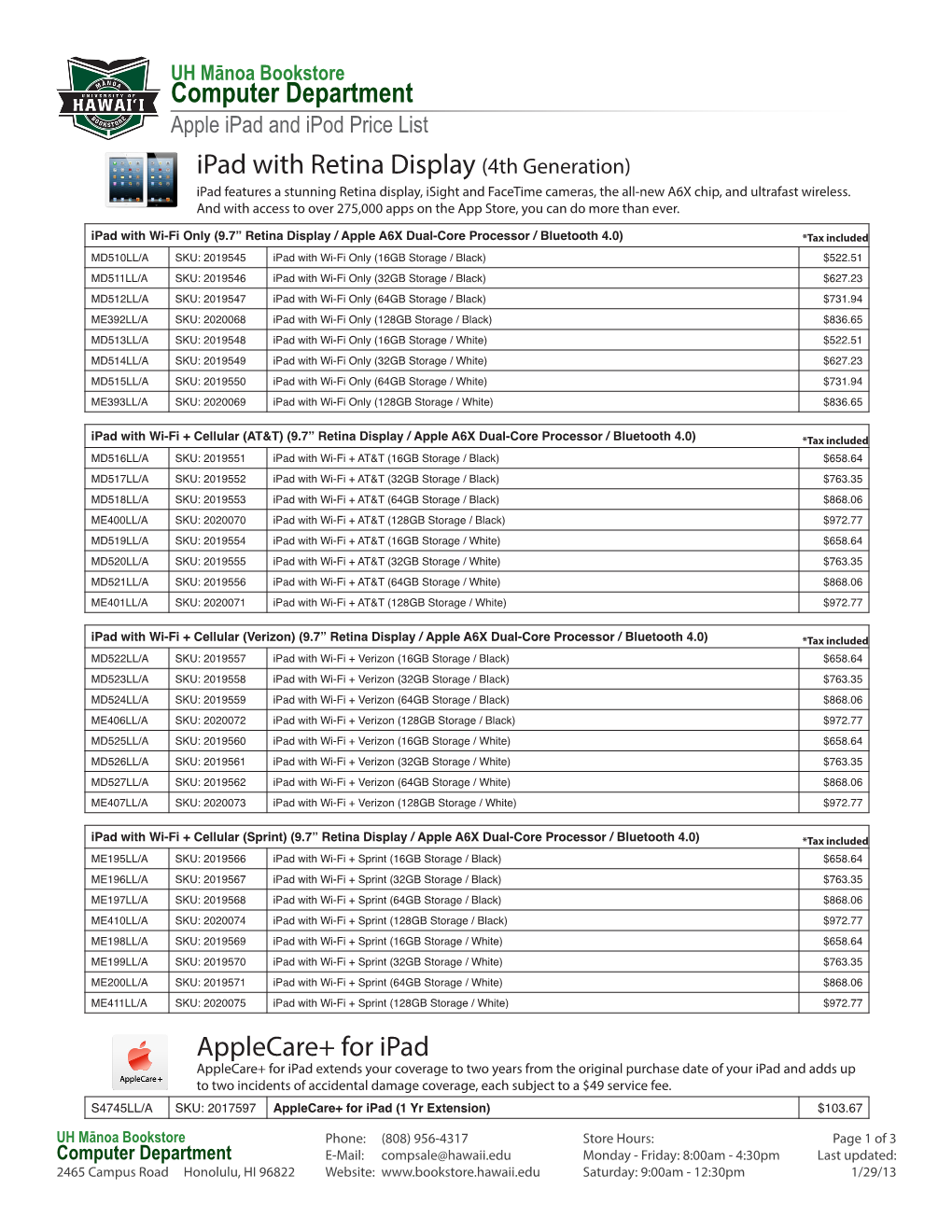 Computer Department Ipad with Retina Display (4Th Generation