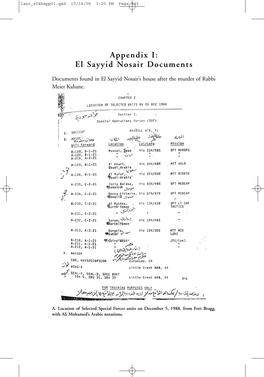 Appendix I: El Sayyid Nosair Documents