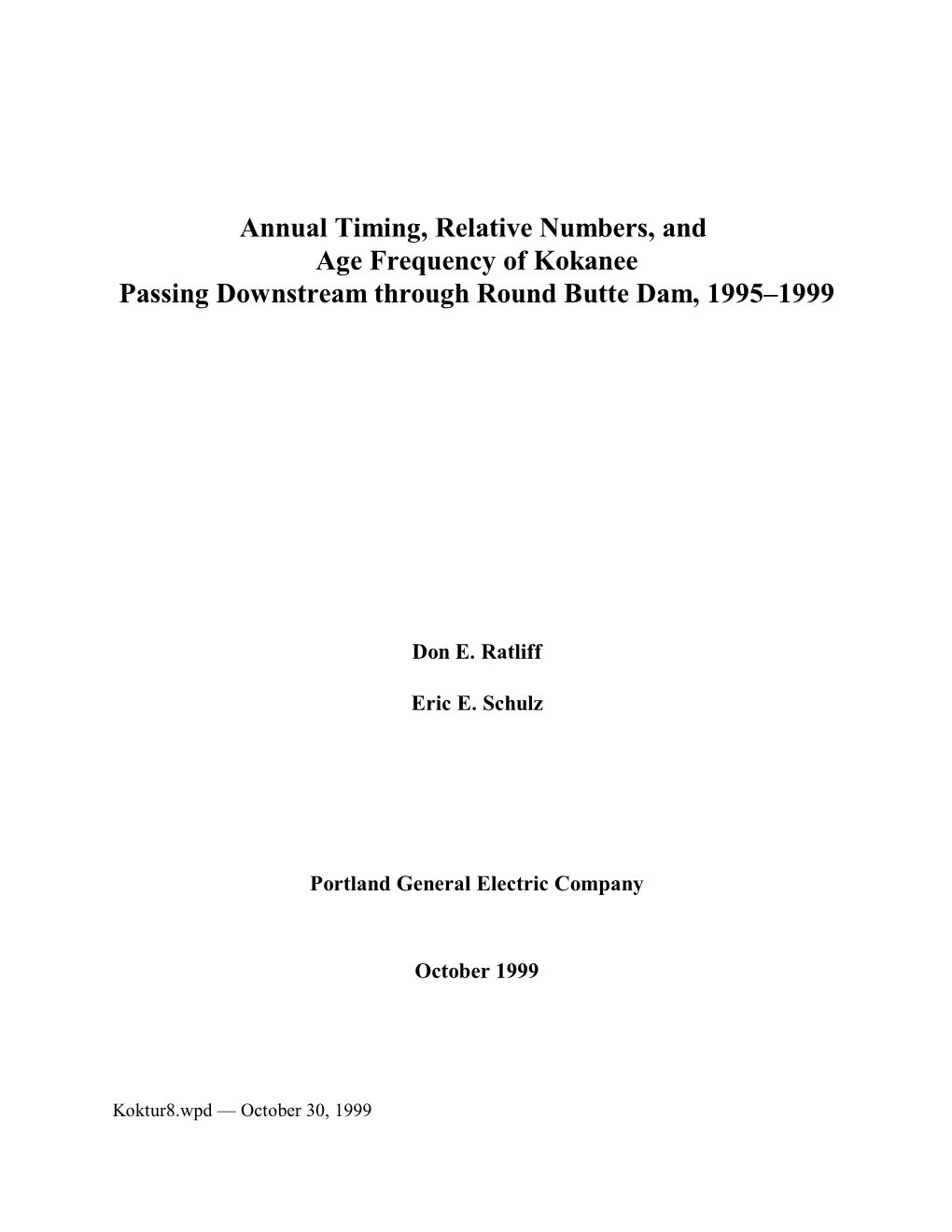 1995-1999 Summary Report