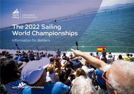 The 2022 Sailing World Championships Information for Bidders