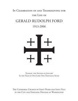 For Funeral of Gerald Rudolph Ford