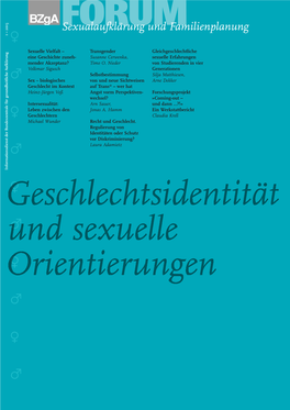 Geschlechtsidentität Und Sexuelle Orientierungen