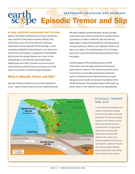 Episodic Tremor and Slip