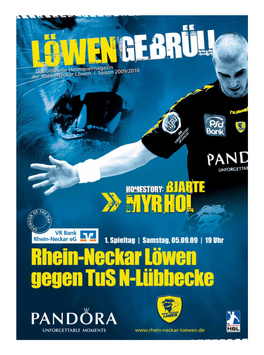 „Löwengebrüll“ Ausgabe 1 (Saison 2009/2010)