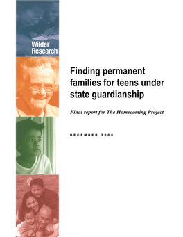 Finding Permanent Families for Teens Under State Guardianship