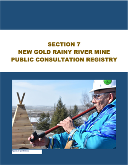 Section 7 New Gold Rainy River Mine Public Consultation Registry