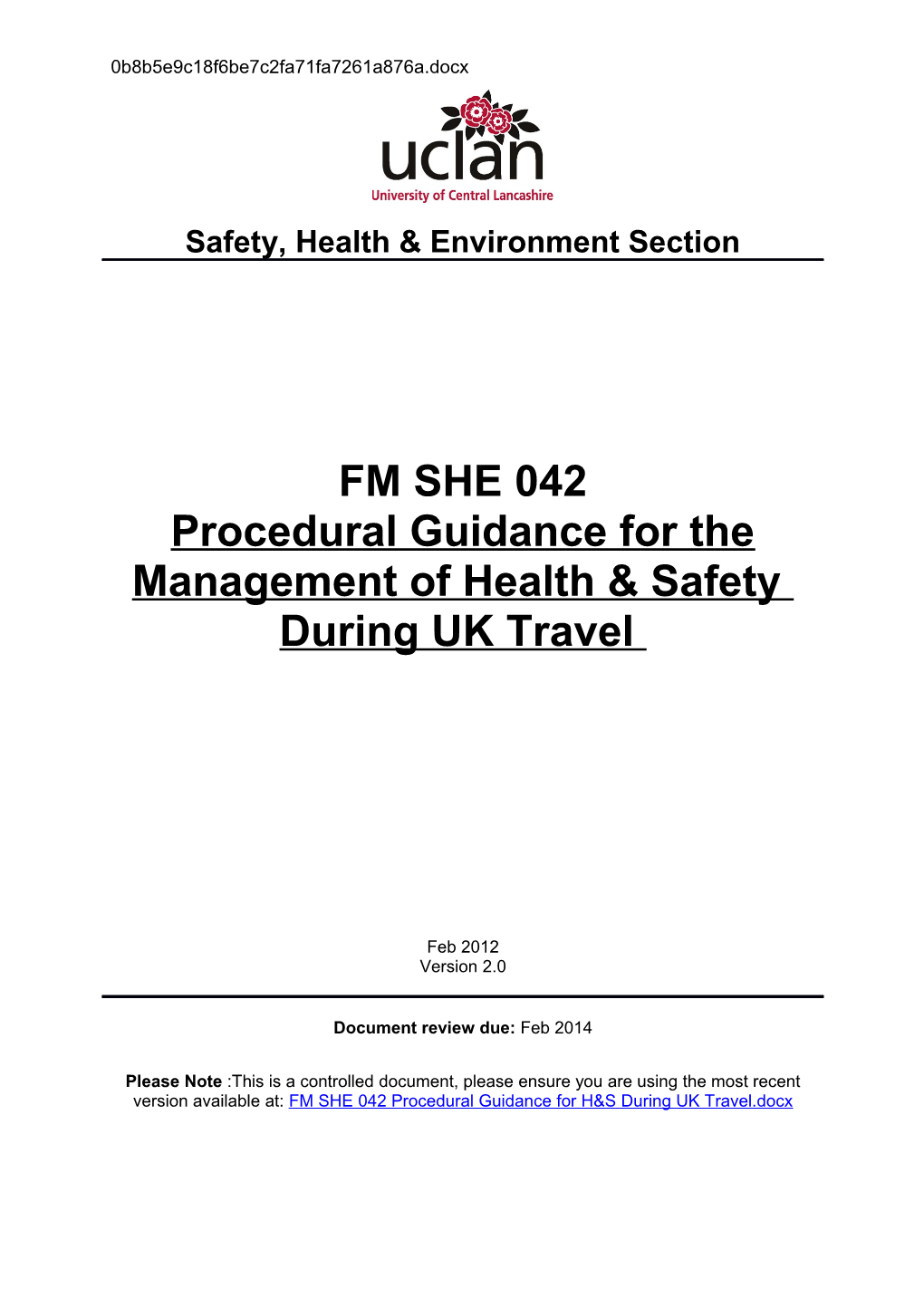 Staff Travel Abroad Guidance