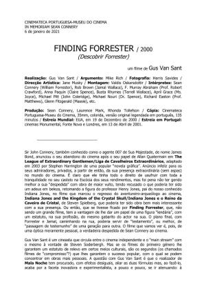 FINDING FORRESTER / 2000 (Descobrir Forrester)