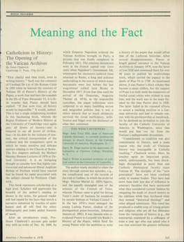 Meaning and the Fact