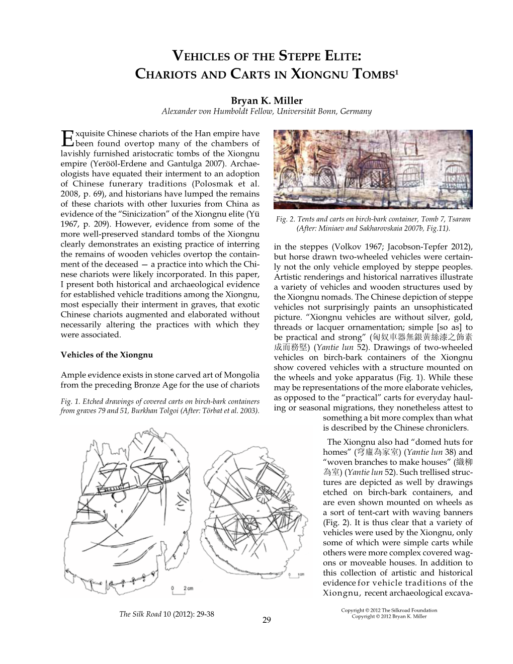 Chariots and Carts in Xiongnu Tombs1