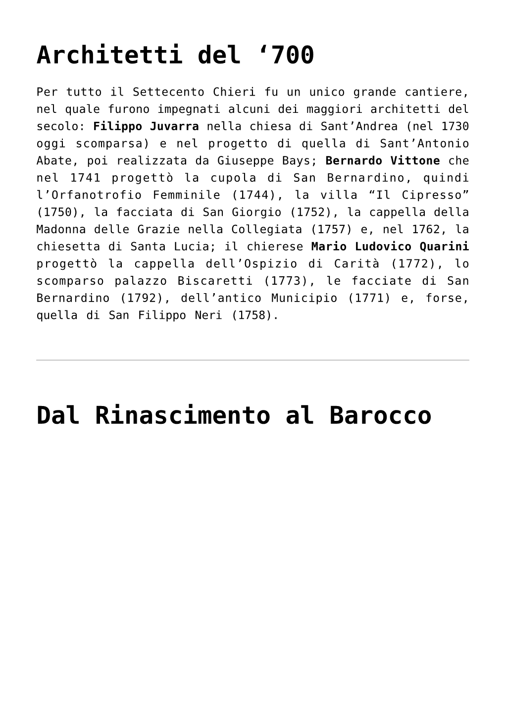 Architetti Del ‘700