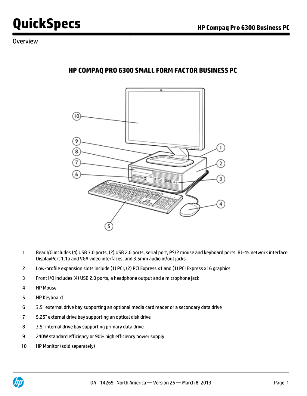 HP Compaq Pro 6300 Business PC