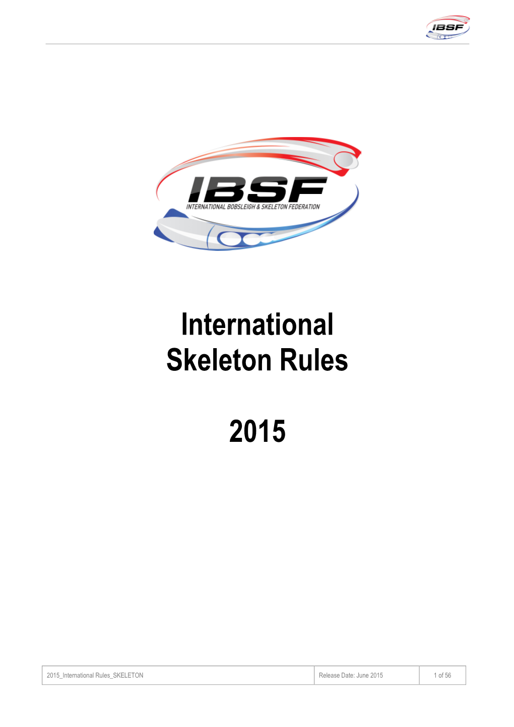 International Skeleton Rules 2015