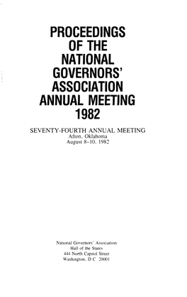 1982 NGA Annual Meeting