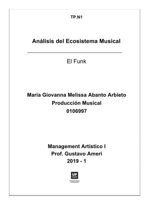 Análisis Del Ecosistema Musical El Funk