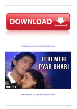 Love Chaar Deewane Aur Ek Deewani Bhi Movie Mp3 Download