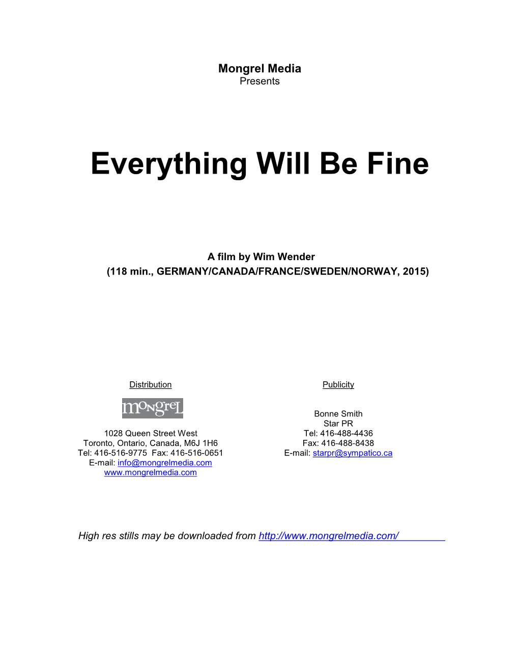 Everything Will Be Fine