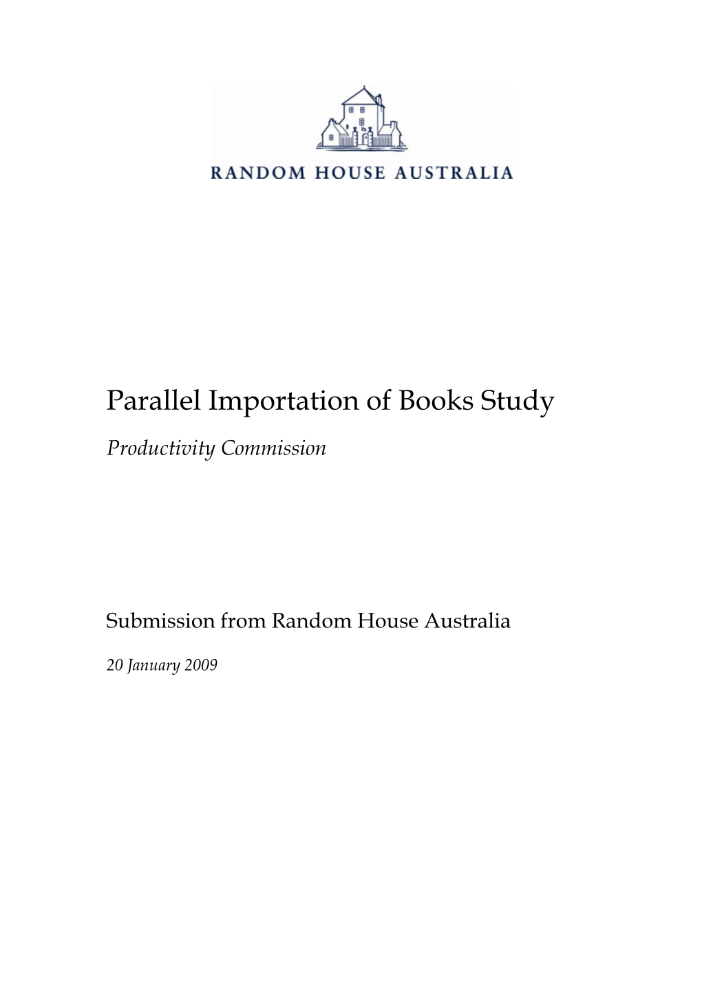 Parallel Importation of Books Study
