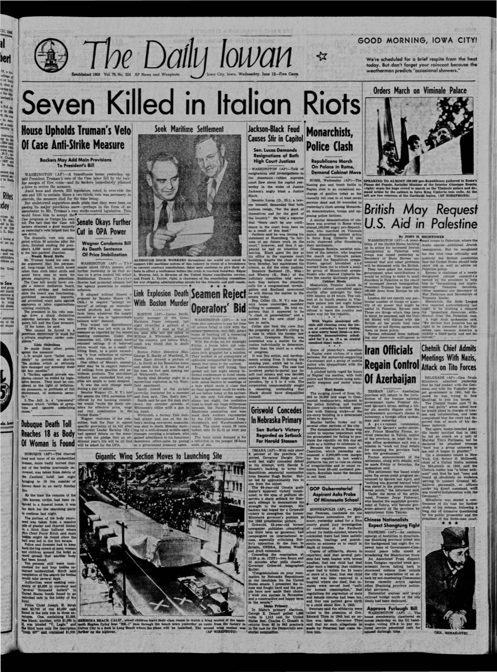 Daily Iowan (Iowa City, Iowa), 1946-06-12